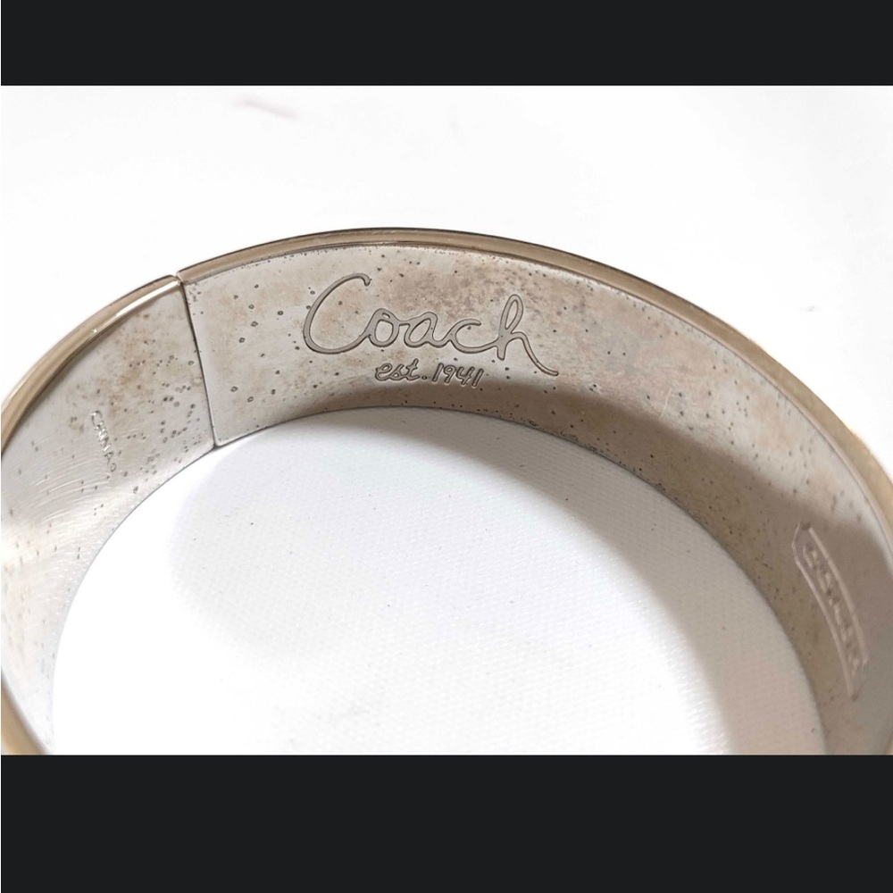 Coach Logo Hinged Bangle Bracelet - image 7